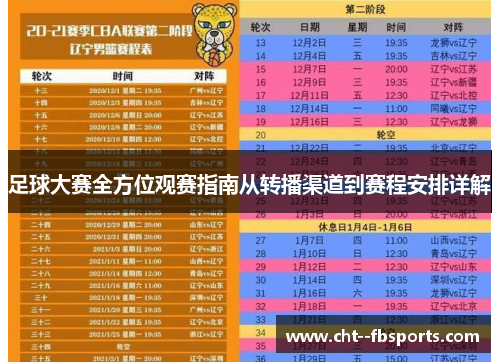 足球大赛全方位观赛指南从转播渠道到赛程安排详解